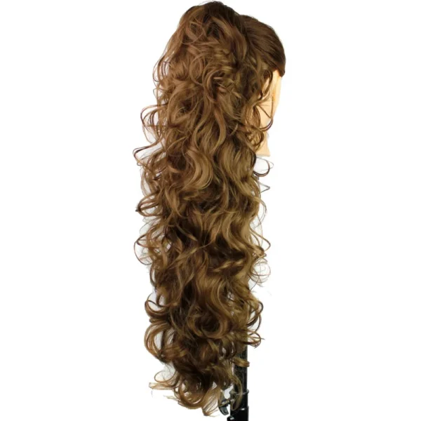 Ponytail Extensions, 76cm Long Wavy Synthetic Hair Claw Clip