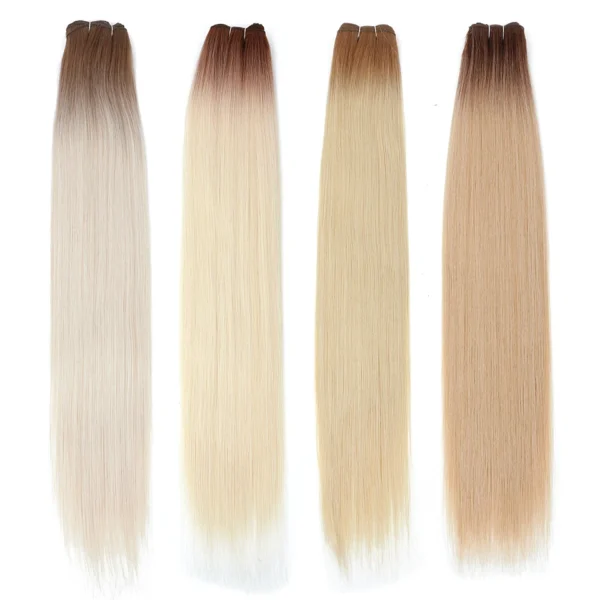 Ponytail Extensions Blonde Straight 70cm 80cm Synthetic Bundles