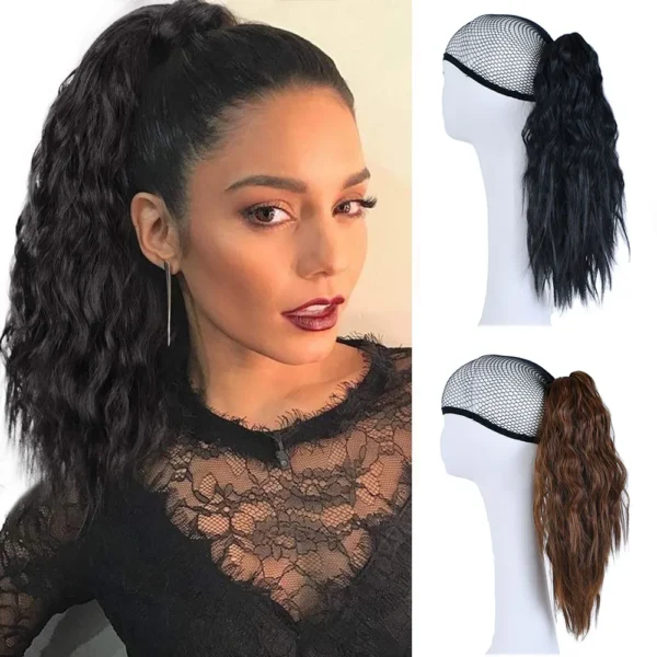 Curly Ponytail Extension Long Kinky Curly Hair Claw Jaw