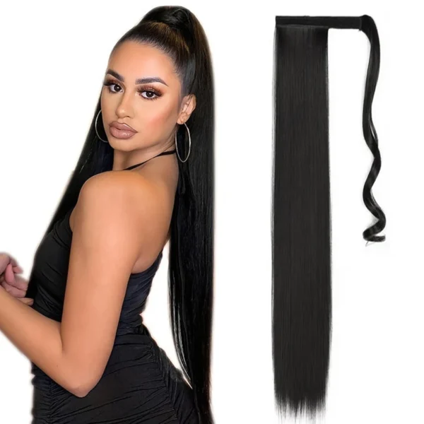 Ponytail Hair Extensions 22-34 Inch Straight Ponytail